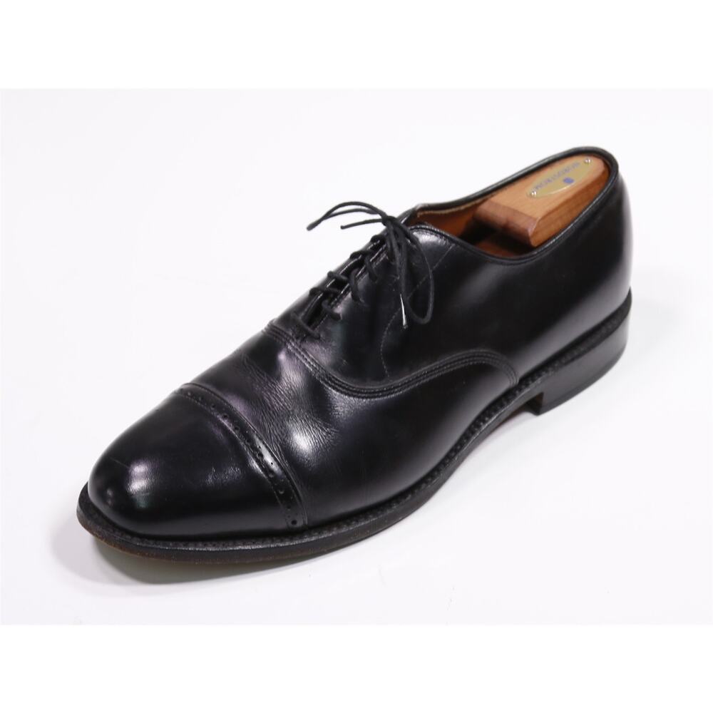 Allen Edmonds Byron Black Captoe Oxford Leather Dress Shoes Men's US 11.5 D